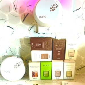 8 NEW PURA Scent REFILLS & 2 Pura Scent Diffusers (used but updated) version 3